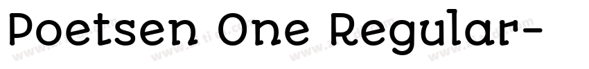 Poetsen One Regular字体转换
